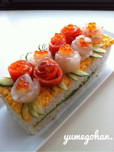 ひな祭りやお祝いに 簡単華やか寿司ケーキ くらしのアンテナ レシピブログ