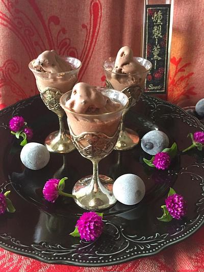 燻製 薫 & ウィスキーの チョコレートカクテル  大人のデザート #金魚の肴  #Cocktail