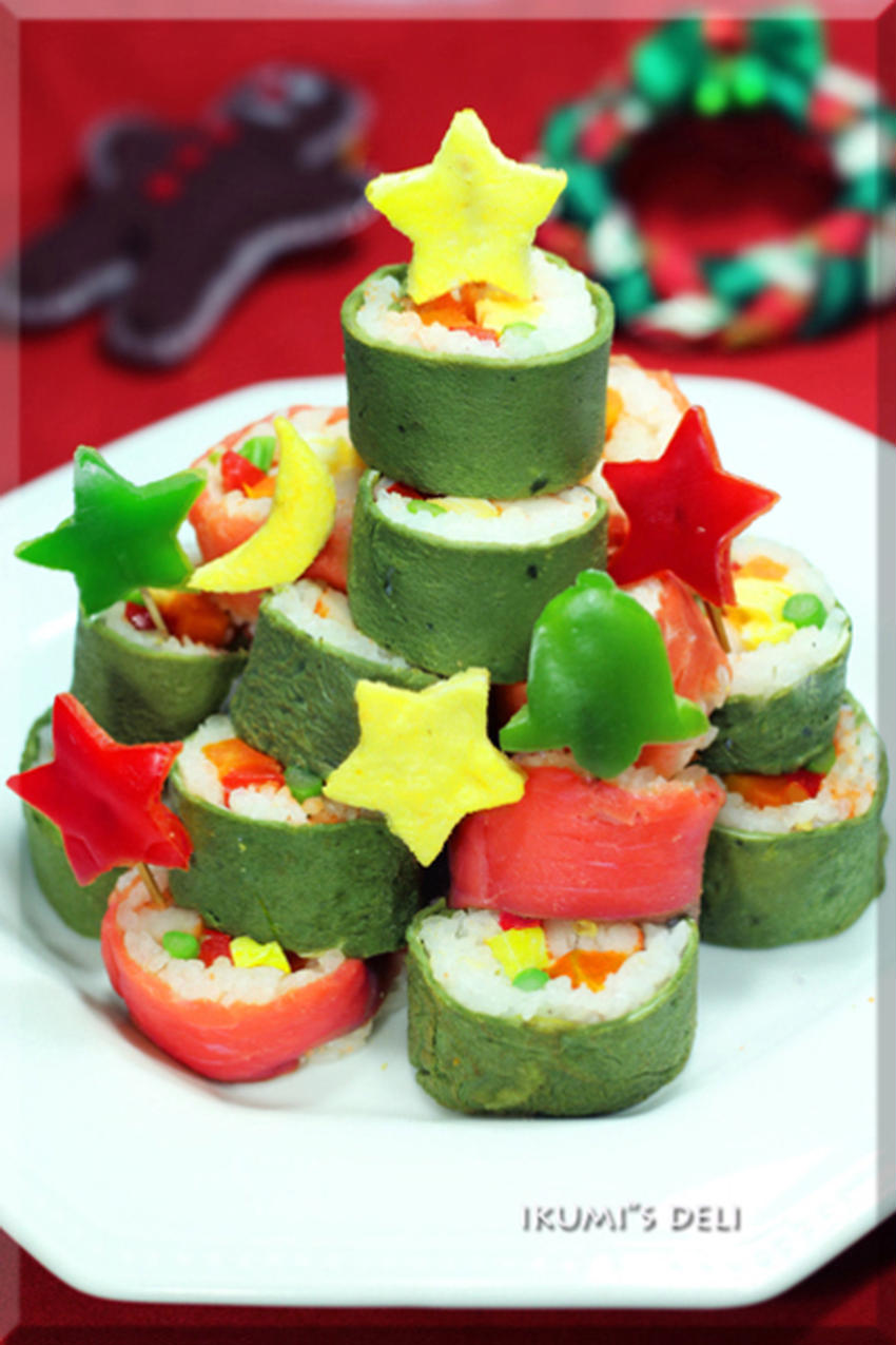 パーティーで盛り上がる！見た目も楽しい「クリスマス寿司」5選