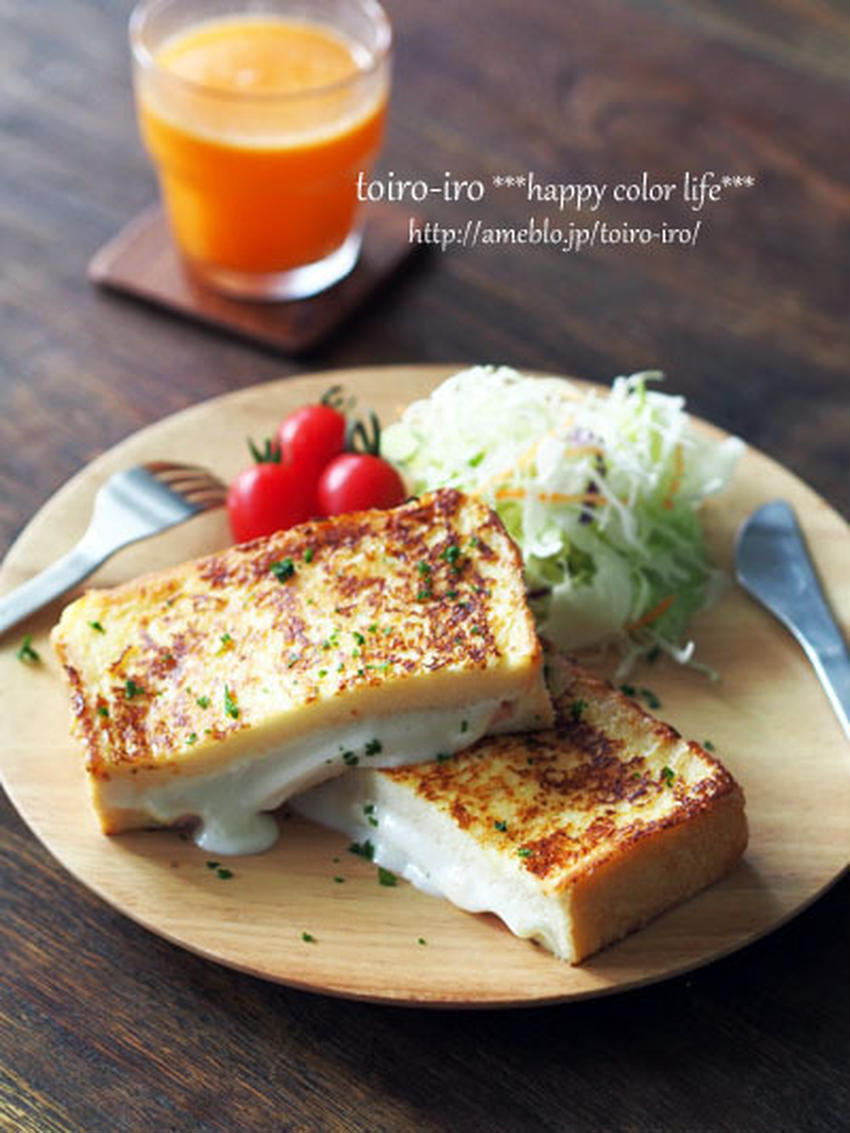 中からチーズがとろ～り♪「チーズ×フレンチトースト」絶品レシピ集