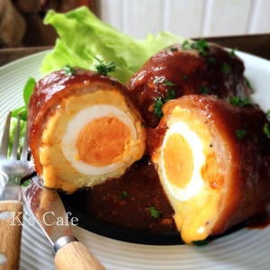 「ゆで卵」をお肉で巻いて！節約＆ボリューム満点レシピ