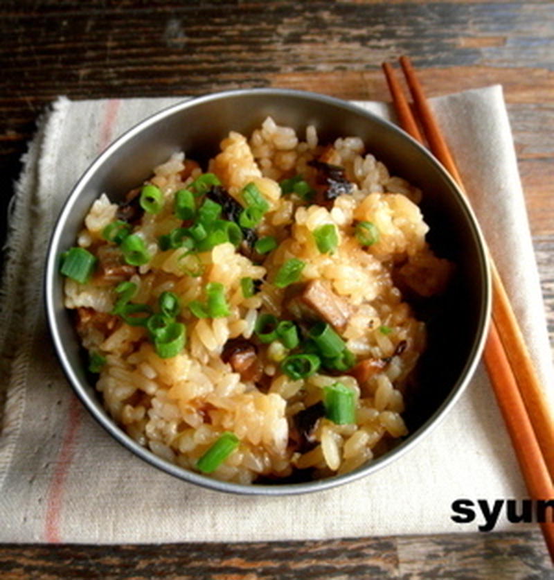 簡単もっちり 炊飯器で炊く手間なし 中華おこわ くらしのアンテナ レシピブログ