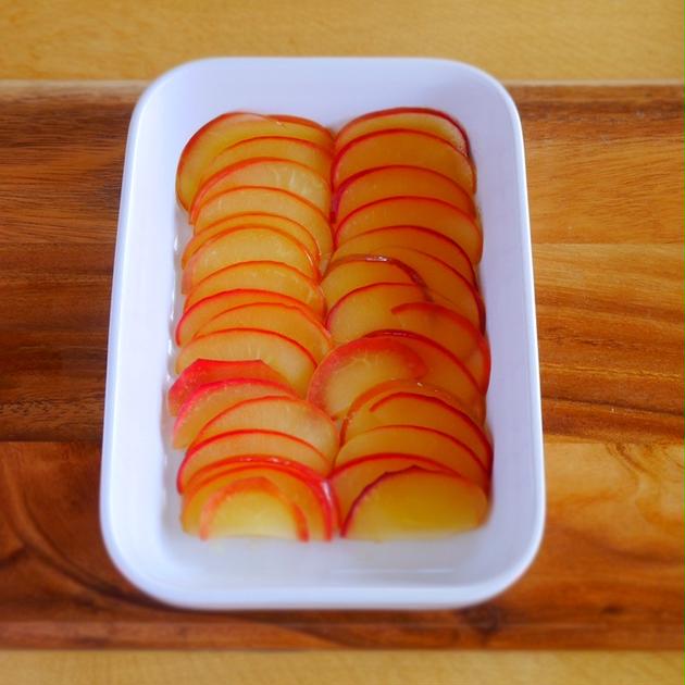 レンチン一発で簡単にできる 食べ方いろいろ りんごのスライスコンポート フーディストノート