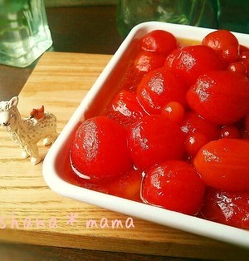 彩り鮮やかで見た目もかわいい！ミニトマトでマリネを作ろう♪