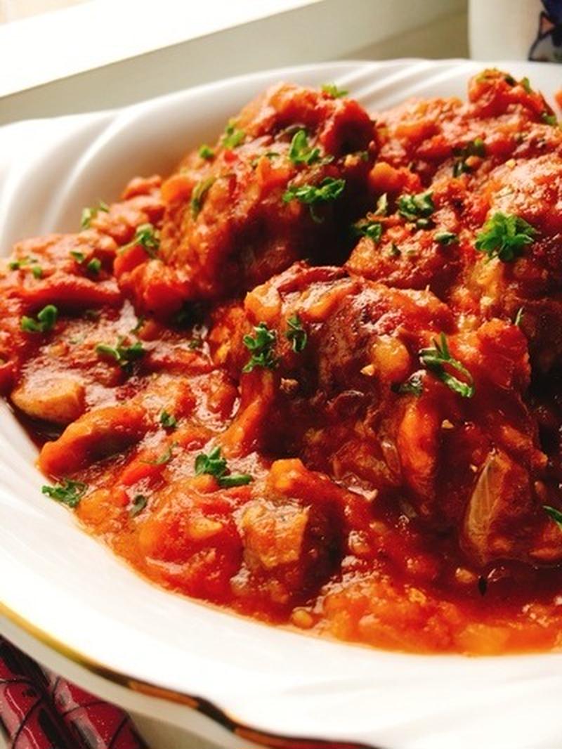 の 煮込み チキン トマト 簡単お肉の常備菜レシピ。定番チキンのトマト煮