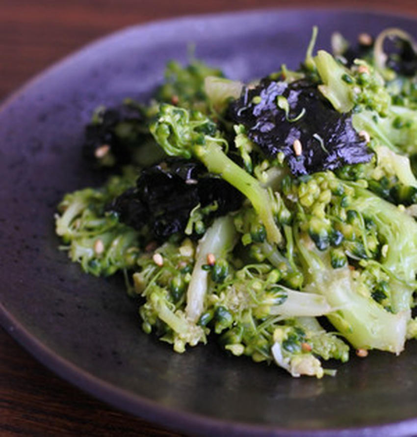食卓に緑のおかずを♪ブロッコリー×海苔の簡単レシピ