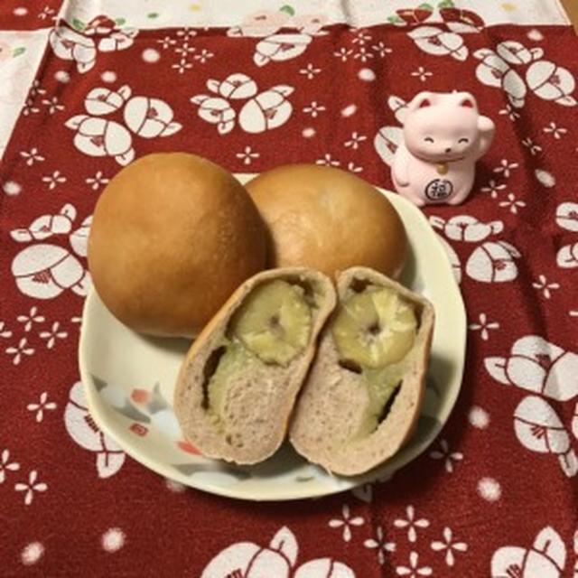 黒豆の煮汁も活用！栗きんとんパン