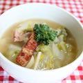 白菜とベーコンのスープ　レシピ