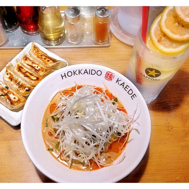 夏期限定♪冷やし担々麺と餃子で一杯「北海道らーめん楓 日ノ出町店」