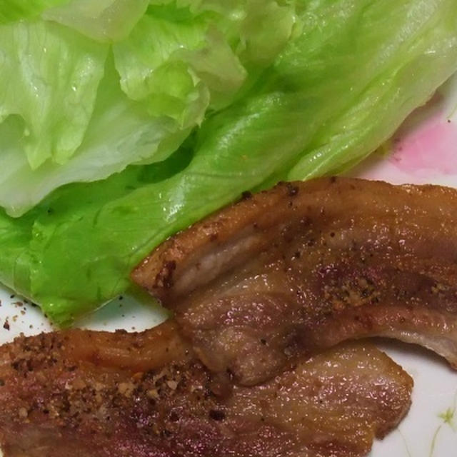豚バラ肉の焼き肉　焼き肉ザ・パンチ