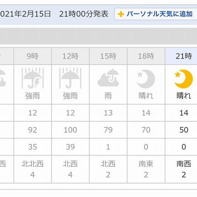 予報以上の風が吹いている