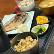 6.22【ウチの夜ごはん】鯵の日干し焼きとか、❣️ﾃﾞｽ。
