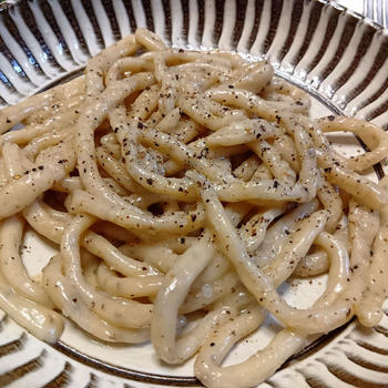 黒こしょうの生パスタ＆献立