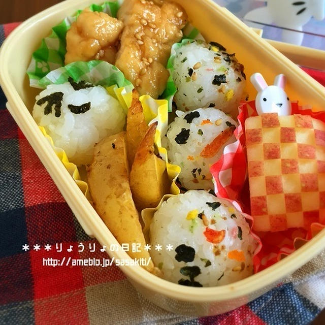 *今週のそー弁と海老と豆腐のケチャポン炒め*