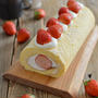 いちごのロールケーキ。別立てでふんわり！春らしいスイーツ♪【農家のレシピ帳】