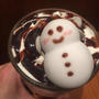 タリーズ スノーマンラテ　 かわいい雪だるまに癒されました　