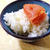 明太子ご飯と水羊羹