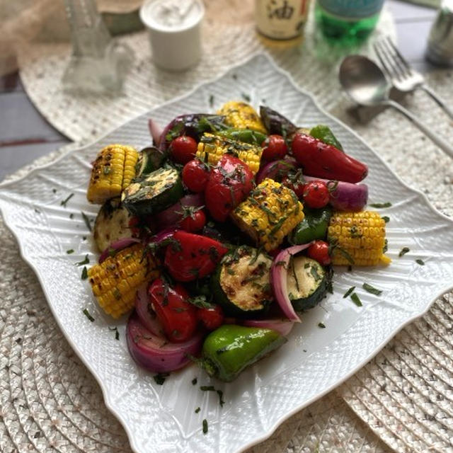 しそドレッシングでいただく夏野菜たっぷりのグリルサラダ By Yuko 曽布川優子 さん レシピブログ 料理ブログのレシピ満載