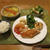 サーモンムニエルとポトフの晩ご飯　と　プリムラの花