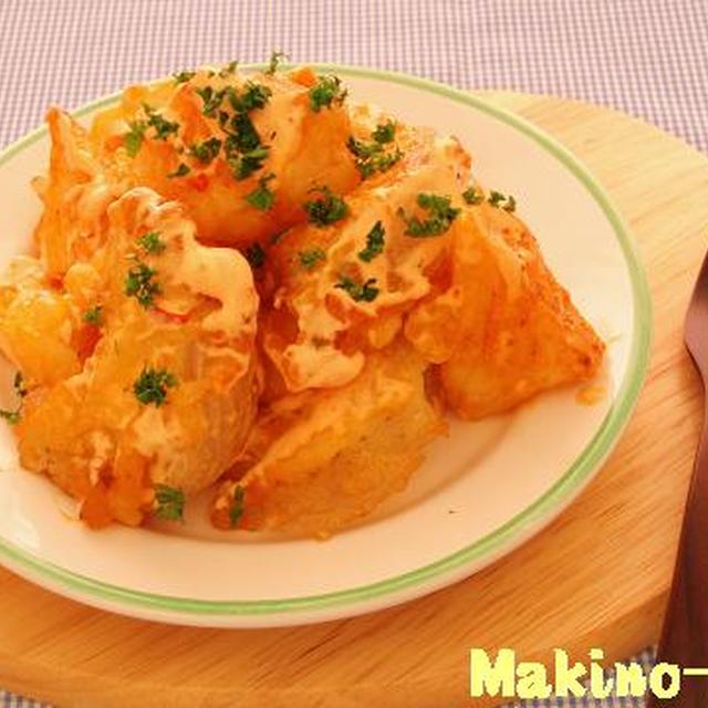 新玉ねぎと長イモのフリット★マヨチリソース！！