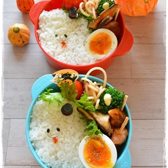 ﾊﾛｳｨﾝ☆詰めるだけオバケ弁当～JK＆JCのおべんとう。