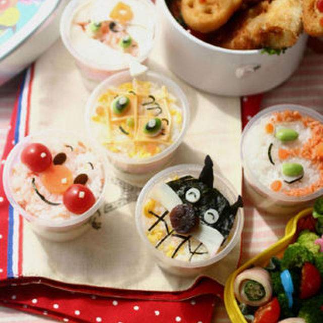 アンパンマン達弁当?コンテスト用?とカウプレ企画。