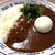 法蓮草カレーに黄身トロたまご