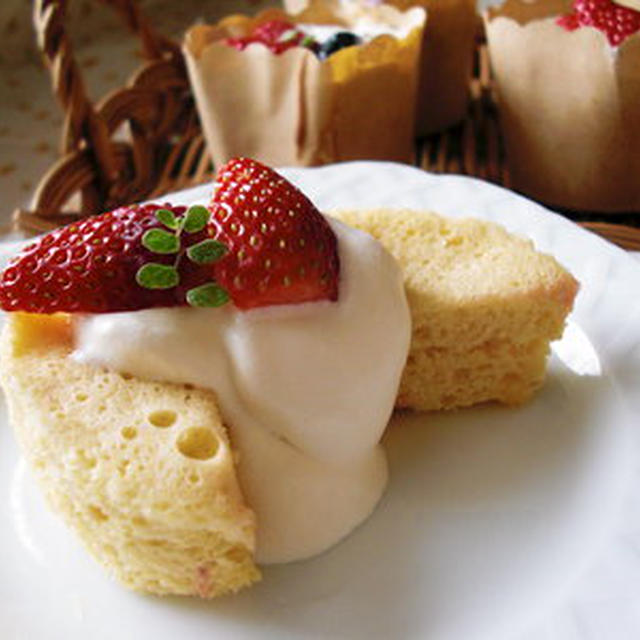 レンジでふわふわスポンジケーキ！