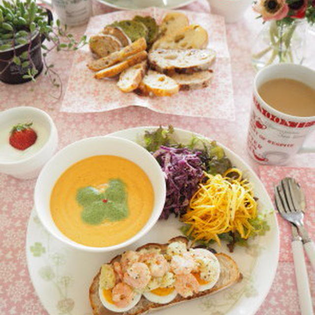 春のパン祭り　de　ワンプレート朝食。。。