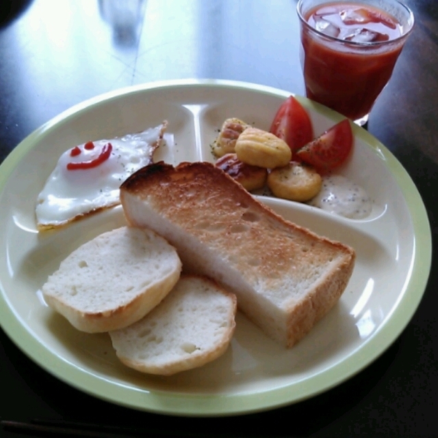 今日の朝ごはん☆食パン