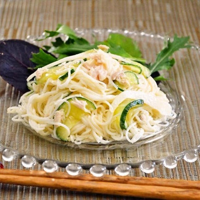 簡単レシピ！七夕にツナそうめん