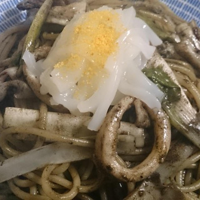 野郎飯流・スルメイカのいかすみスパゲッティ