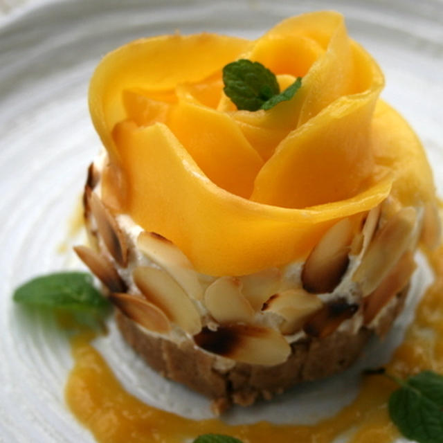 マンゴーの花のレアチーズケーキ By Fleur De Selさん レシピブログ 料理ブログのレシピ満載