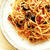 たっぷりオリーブのチリトマトソースパスタ