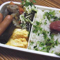 残り物弁当。チューするにゃんこ達