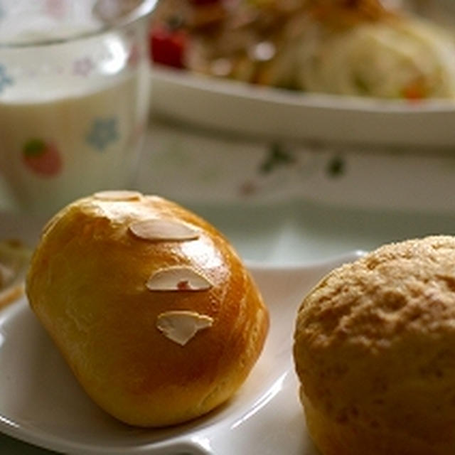 おうちカフェ教室☆あんパン、クリームパン、メロンパン
