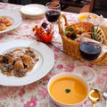 ポルチーニと鶏胸肉のクリーム煮＆かぼちゃのスープ by shoko♪さん