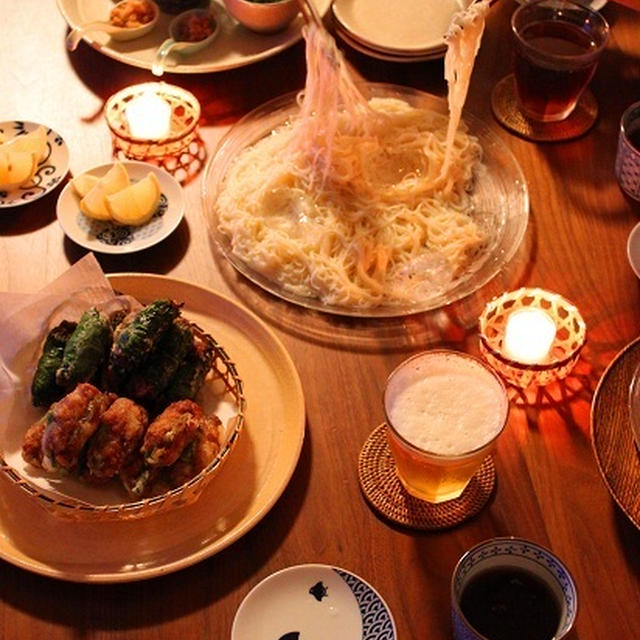 七夕の食卓いろいろ♪　そうめんの楽しみ方
