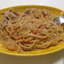玉ねぎと豚ロースのパスタ