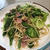 春キャベツと菜の花のパスタ