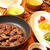 合いびき肉でステーキ？【６２４円＊サイコロステーキ定食】