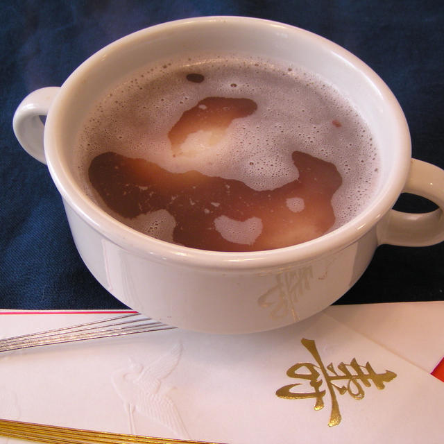 昨日の鏡開きは、やっぱり温か～い自家製お汁粉よ！！！