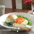 親子サンドの朝ごはん☆