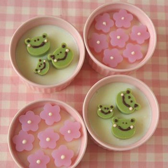 カエル寒天