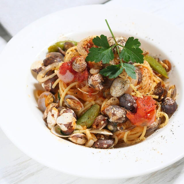 アサリのトマトソースパスタ 「ボンゴレロッソ」