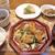 鮭と真たらのちゃんちゃん焼き＆春菊のゴマ和え＆ポテトガレットの定食♪