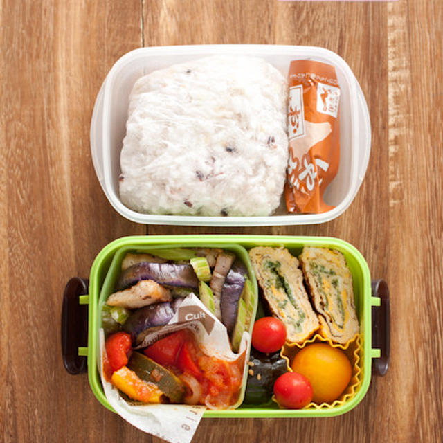 ワタシ用お弁当『ラタトゥイユ補完計画　塩豚入り』