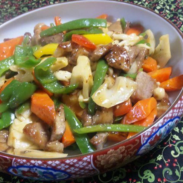 ＊少ない油で作る＜根菜酢豚＞GABANカラフルぺーパー入り　（キッチン　ラボ）