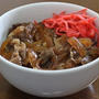 昼ごはんに「牛丼」