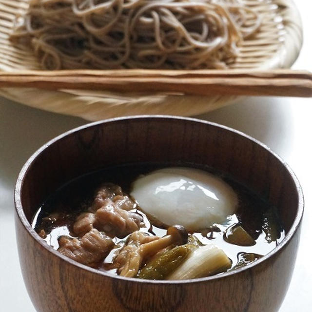 我が家の肉蕎麦、豚南蛮とも言うのかな？